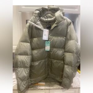 MARMOT 700 DOWN PARKA MENS XXL TALL MINT GREEN BIG THICK NEW  PTP 28.5 HEM 31